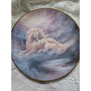 Jack Shalatain Unicorn Numbered Vintage Plate 1992 A Mother's Love Hamilton